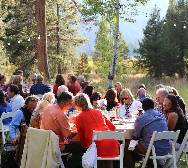 Farm to Table dinner in the meadow