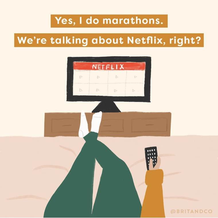 Brand voice in the feed: yes, I do marathons