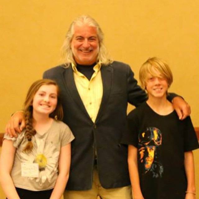 Sir Ken Robinson with student program participants