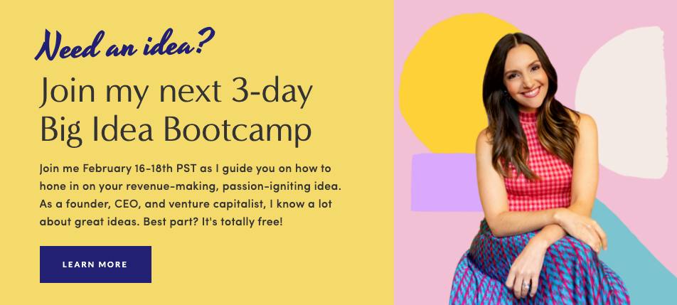 Big Idea Bootcamp: the free three-day lead magnet feeding the accelerator
