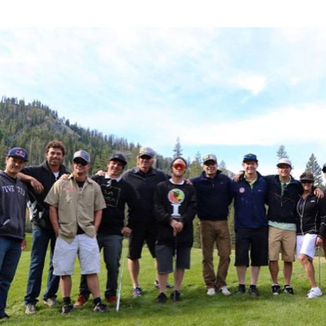 Celebrity golf with the Olympic alpine ski team